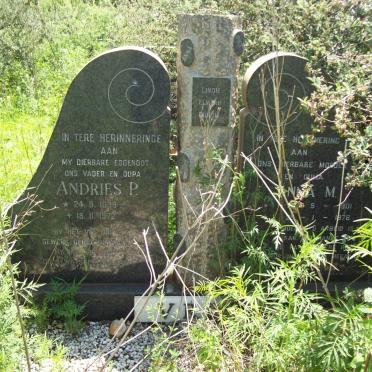 VREY Andries P. 1899-1972 &amp; Anna M. 1901-1976