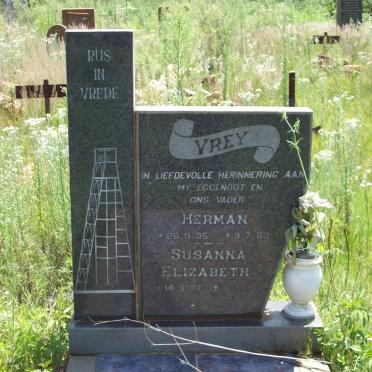 VREY Herman 1935-1980 &amp; Susanna Elizabeth 1937-