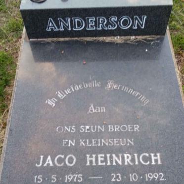 ANDERSON Jaco Heinrich 1975-1992