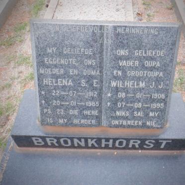 BRONKHORST Wilhelm J.J. 1908-1995 &amp; Helena S.E. 1912-1985