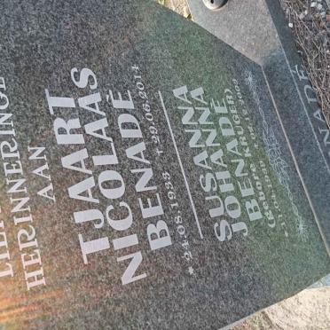 BENADÈ Tjaart Nicolaas 1933-2014 &amp; Susanna Johanna KRUGER 1939-2003
