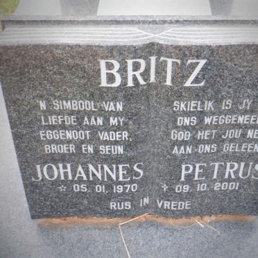 BRITZ Johannes -1970 :: BRITZ Petrus -2001