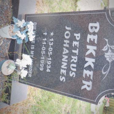 BEKKER Petrus Johannes 1934-1999