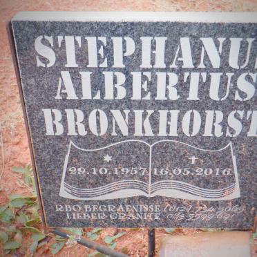 BRONKHORST Stephanus Albertus 1957-2016