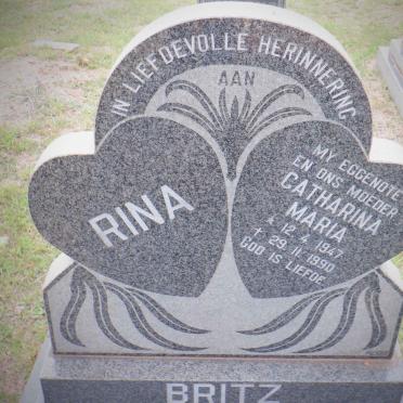 BRITZ Catharina Maria 1947-1990