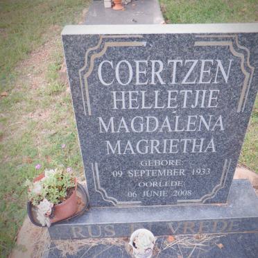 COERTZEN Helletjie Magdalena Magrietha 1933-2008
