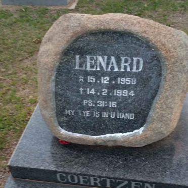 COERTZEN Lenard 1958-1994
