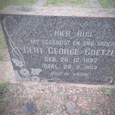 COETZEE Gert George 1882-1953
