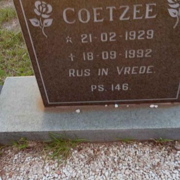 COETZEE Paul Machael 1929-1992