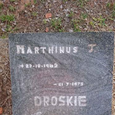 DROSKIE Marthinus J. 1962-1975