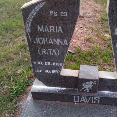 DAVIS Weinant Frederik Riekert 1933-2008 &amp; Maria Johanna 1938-1997