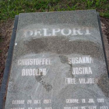 DELPORT Christoffel Rudolph 1907-1993 &amp; Susanna Josina VILJOEN 1910-1993