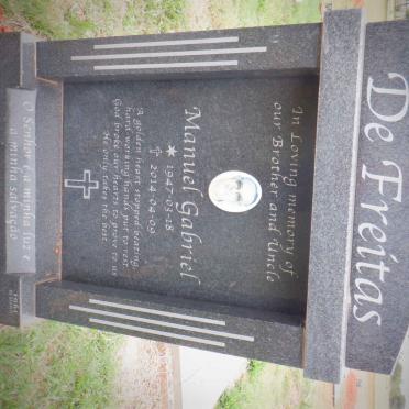 FREITAS Manuel Gabriel, de 1947-2014