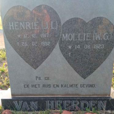 HEERDEN J.L., van 1917-1992 &amp; W.G. 1923-