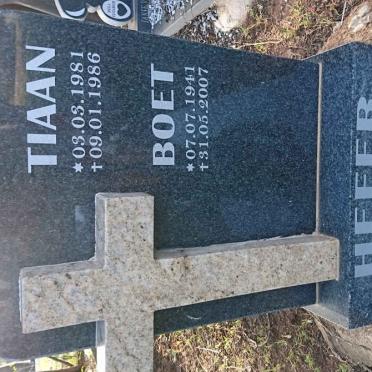 HEFER Boet 1941-2007 :: HEFER Tiaan 1981-1986