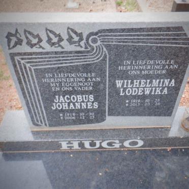 HUGO Jacobus Johannes 1918-2006 &amp; Wilhelmina Lodewika 1919-2013