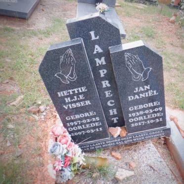 LAMPRECHT Jan Daniel 1938-2017 &amp; Hettie H.J.E. VISSER 1957-2007