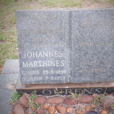 LOURENS Johannes Marthines 1899-1959