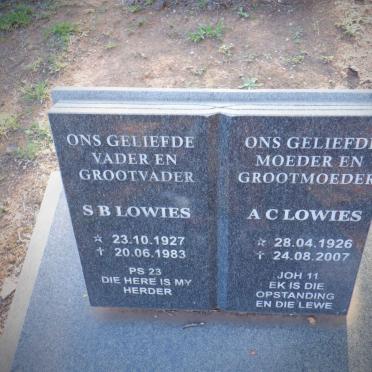 LOWIES S.B. 1927-1983 &amp; A.C. 1926-2007