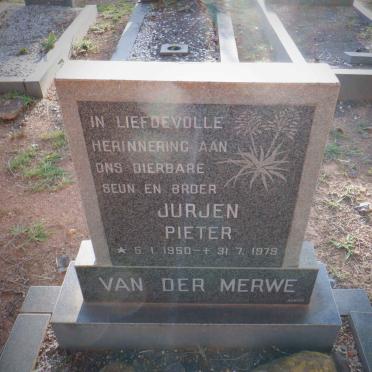 MERWE Jurjen Pieter, van der 1950-1979