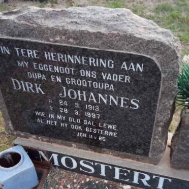 MOSTERT Dirk Johannes 1913-1997 &amp; Anna Elizabeth 1920-2013