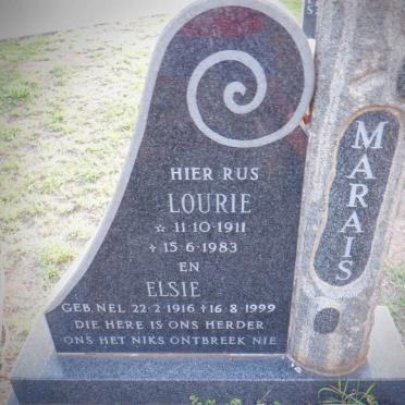 MARAIS Lourie 1911-1983 &amp; Elsie NEL 1916-1999