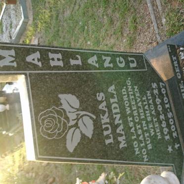 MAHLANGU Lukas Mandla 1962-2005