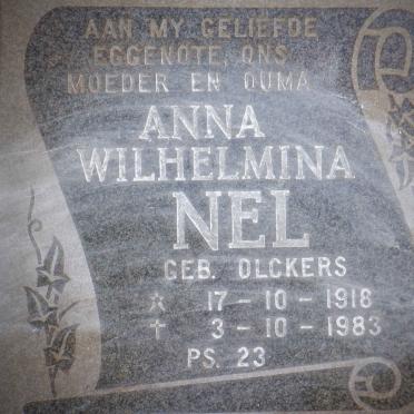 NEL Anna Wilhelmina nee OLCKERS 1918-1983