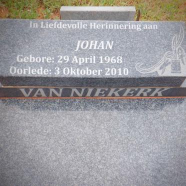 NIEKERK Johan, van 1968-2010