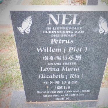 NEL Petrus Willem 1946-2015 &amp; Levina Maria Elizabeth 1950-2015