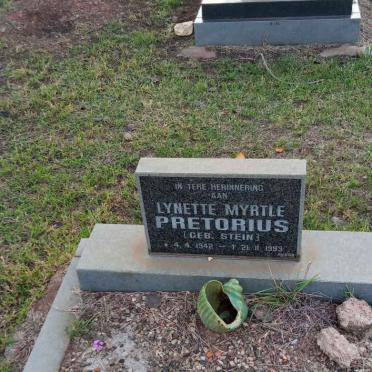 PRETORIUS Lynette Myrtle nee STEIN 1942-1993