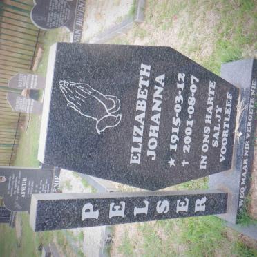 PELSER Elizabeth Johanna 1915-2001