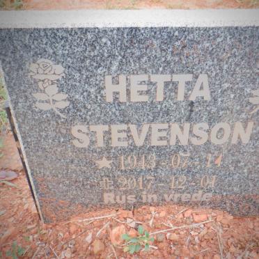 STEVENSON Hetta 1943-2017