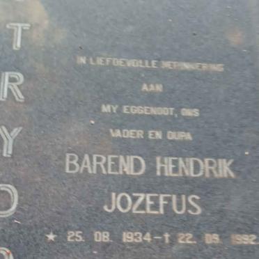 STRYDOM Barend Hendrik Jozefus 1934-1992