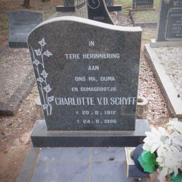 SCHYFF Charlotte, v.d. 1912-1996