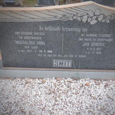 SMIT Jan Hendrik 1914-1970 &amp; Magdalena Anna LUUS 1927-1986