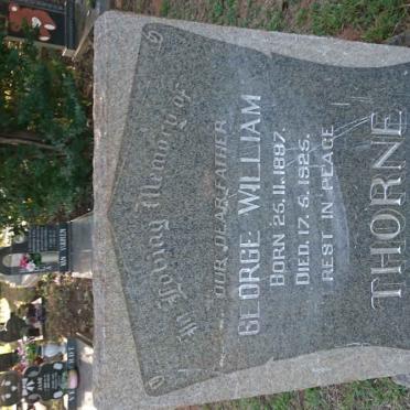 THORNE George William 1887-1925
