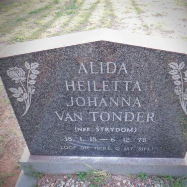 TONDER Alida Heiletta Johanna, van nee STRYDOM 1918-1978