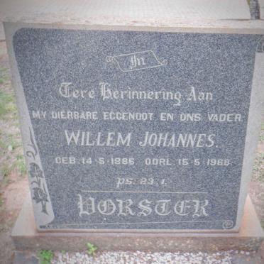 VORSTER Willem Johannes 1886-1968