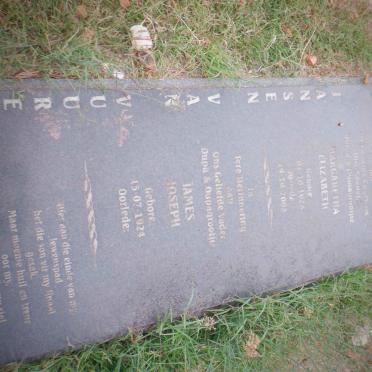 VUUREN James Joseph, Jansen van 1924- &amp; Margaretha Elizabeth 1928-2008