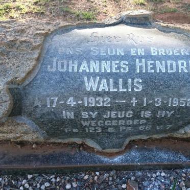 WALLIS Johannes Hendrik 1932-1952