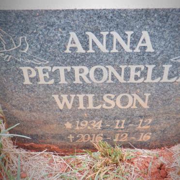 WILSON Anna Petronella 1934-2016