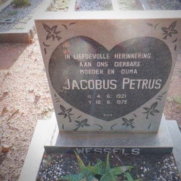 WESSELS Jacobus Petrus 1921-1979