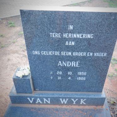 WYK Andre, van 1956-1986