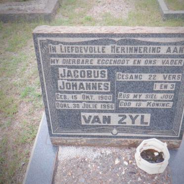 ZYL Jacobus Johannes, van 1900-1956