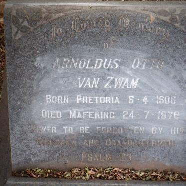 ZWAM Arnoldus Otto, van 1906-1976