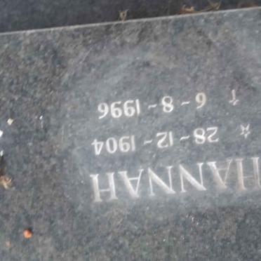 ? Hannah 1904-1996