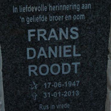 ROODT Frans Daniel 1947-2013
