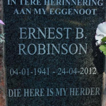 ROBINSON Ernest B. 1941-2012
