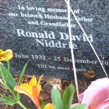 NIDDRIE Ronald David 1932-2006